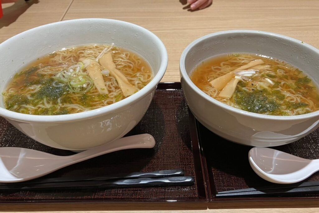 オリジナル細麺（山本製粉）を使った夜鳴きそば