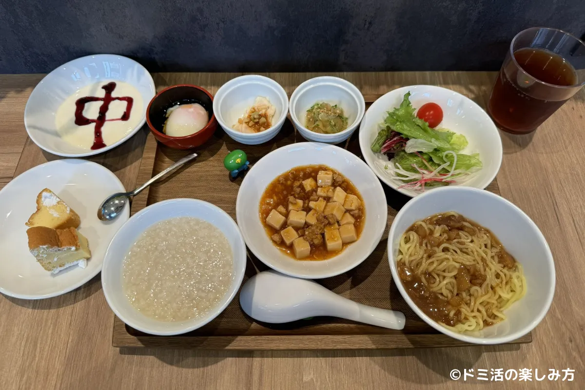 グローバルキャビン横浜中華街で過去に提供されていた朝食バイキングの料理の写真