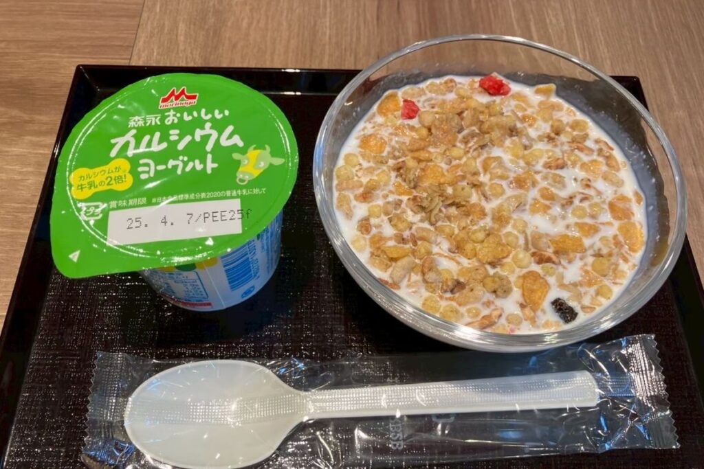 朝食の代わりに提供されたる軽食