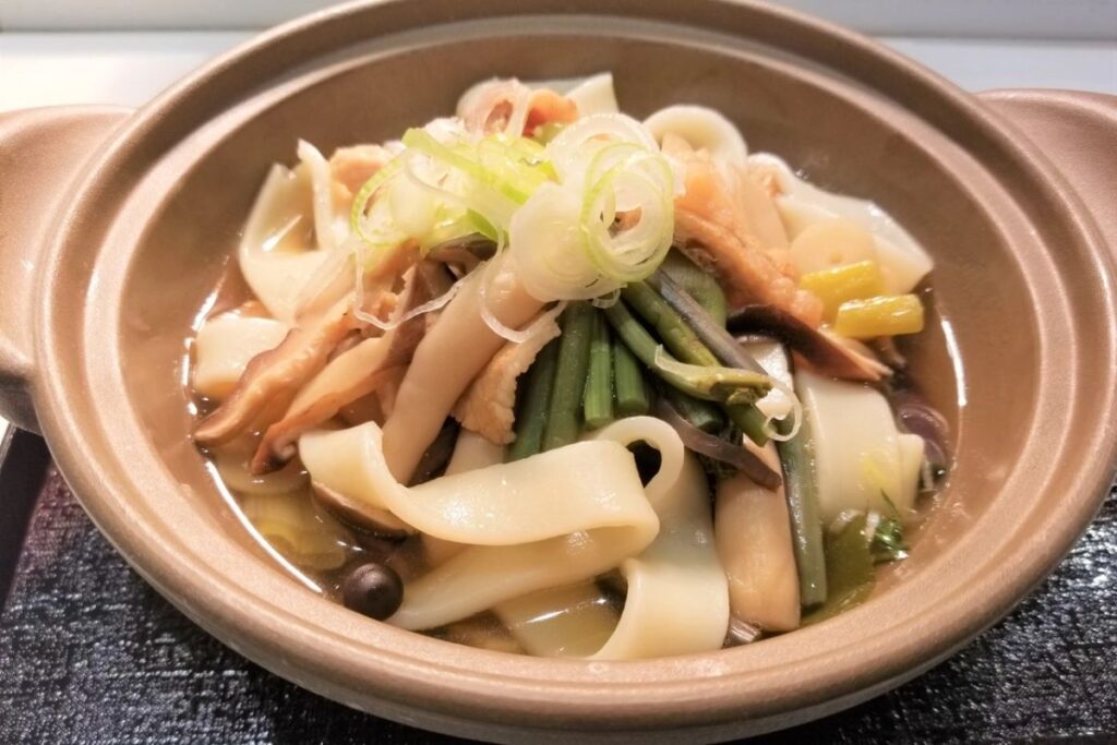 ドーミーイン甲府で食べられる「ほうとう」