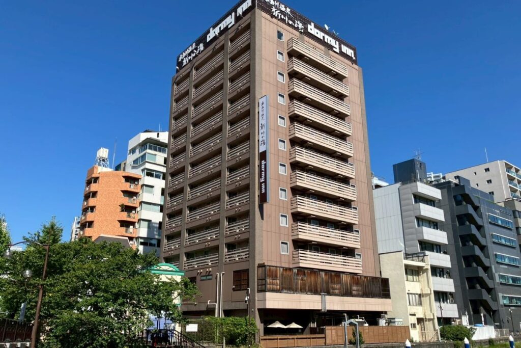 ドーミーイン東京八丁堀のエントランス