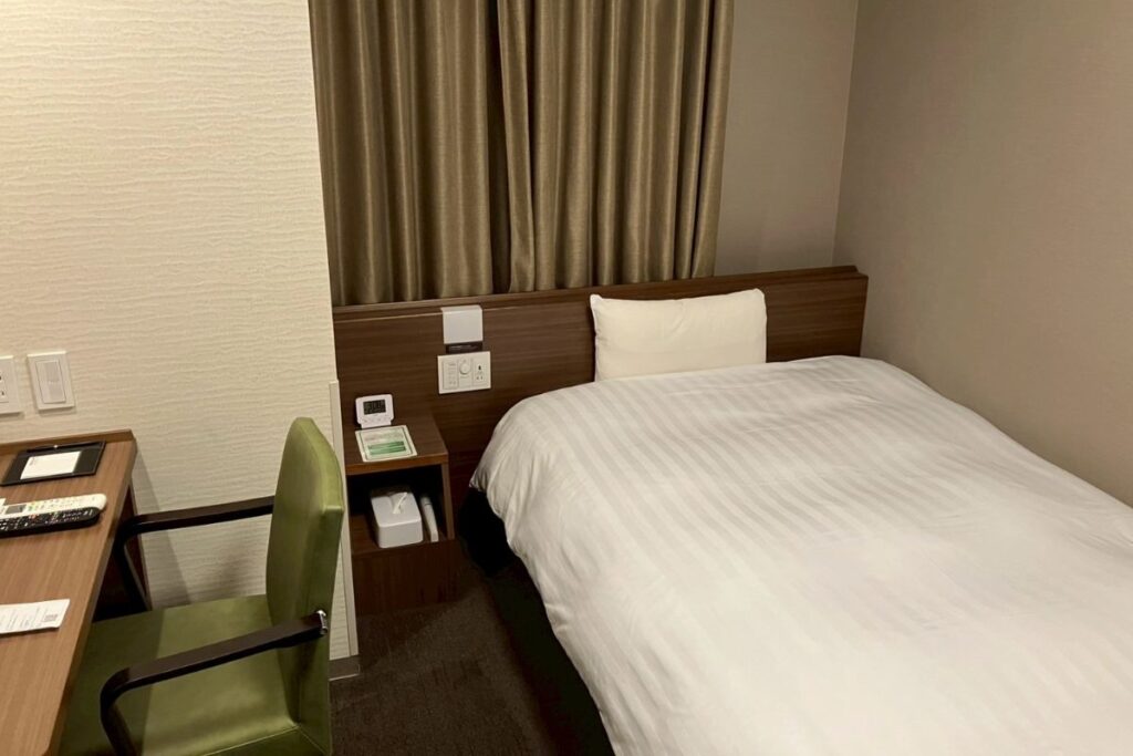 宿泊したシングルルームのお部屋