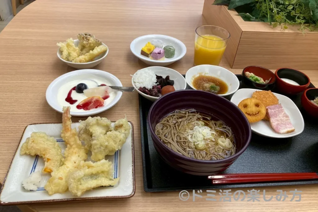 ドーミーインPREMIUM神田の朝食バイキングで食べたメニュー