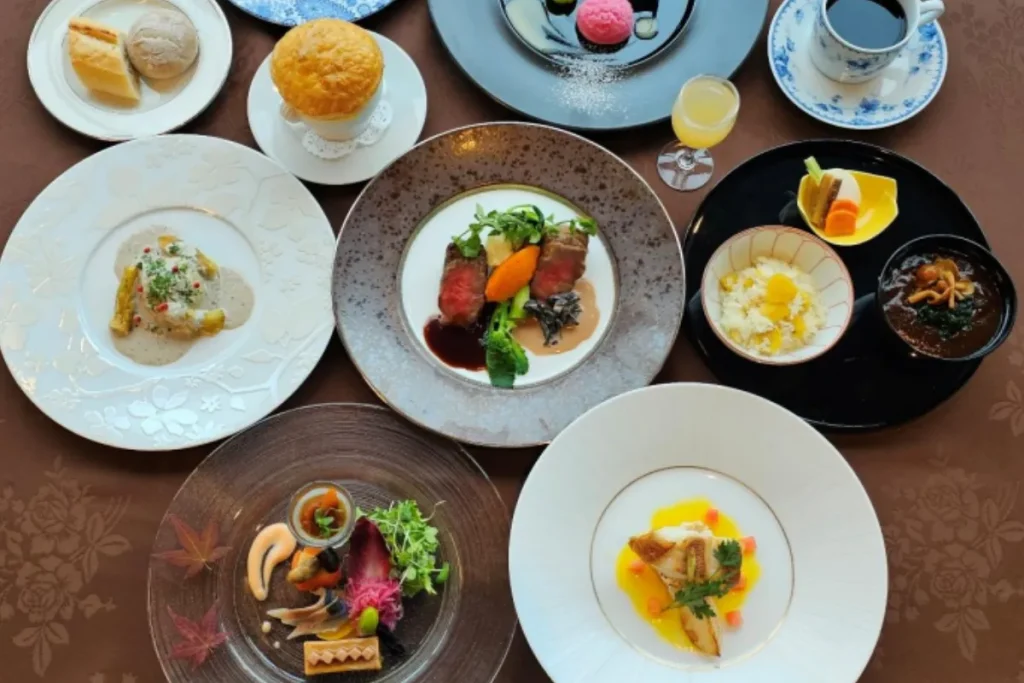 ラビスタ東京ベイの夕食のコース料理