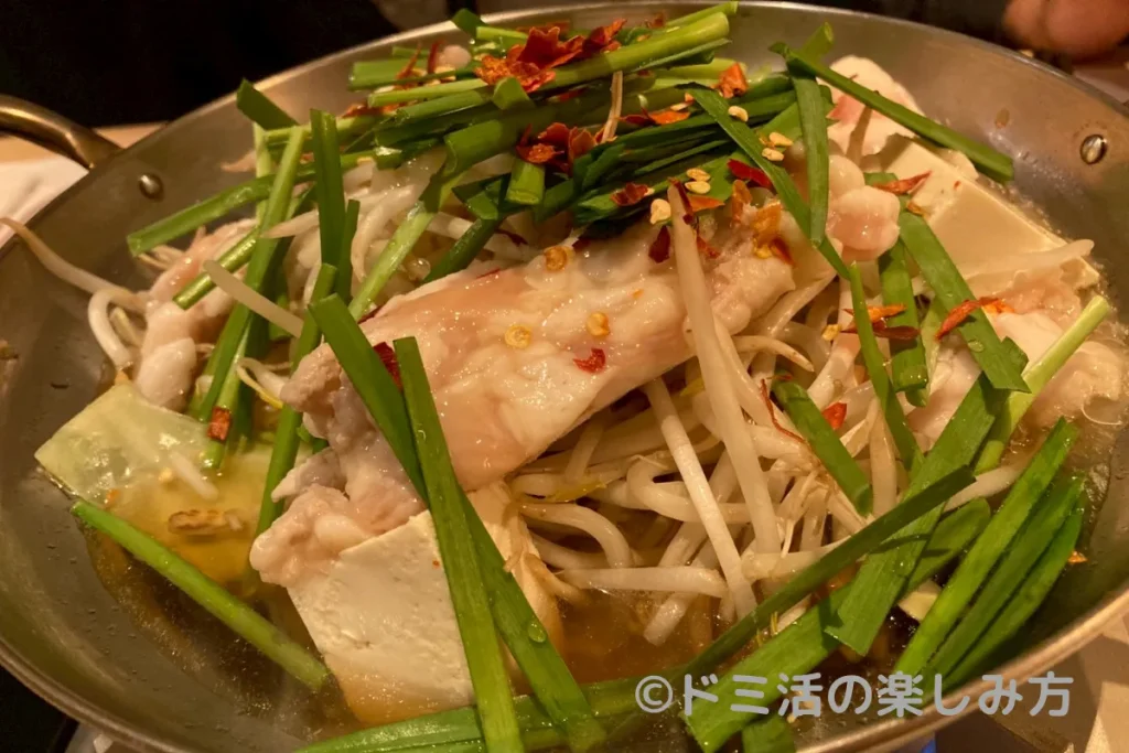 九州和食 八州で食べた「もつ鍋」