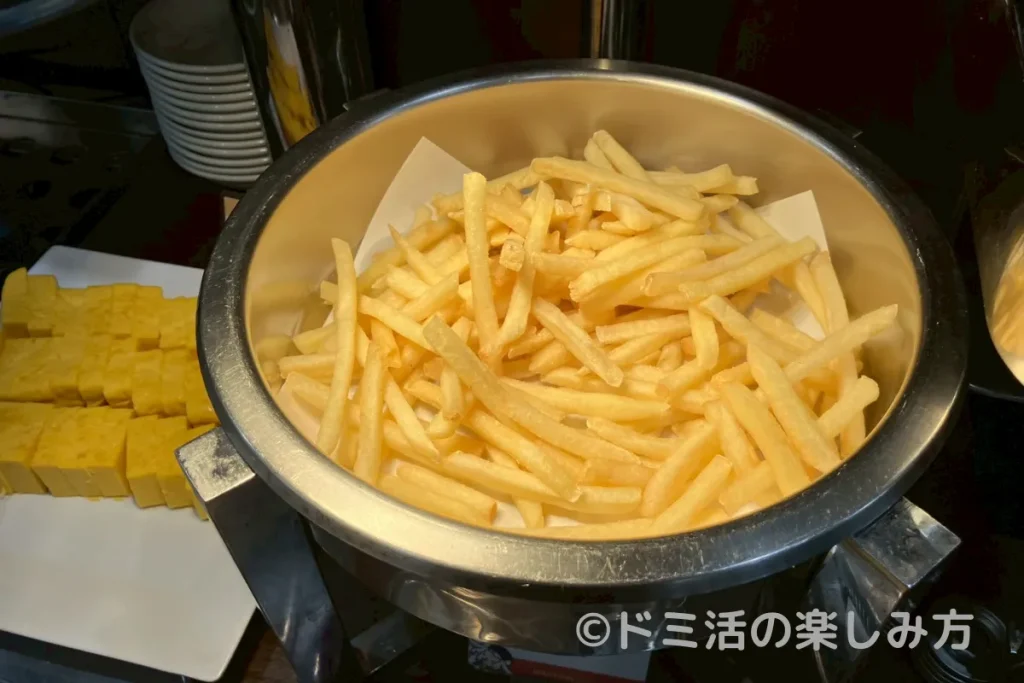 ホテル ルートインの朝食バイキングのポテトフライ