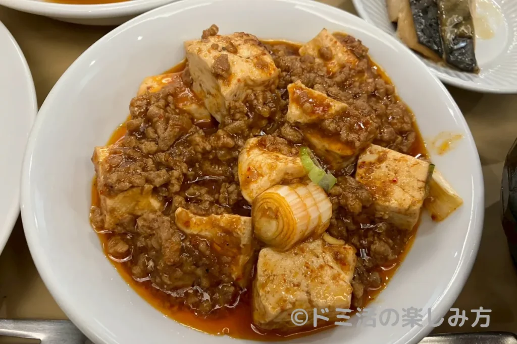 ホテル ルートインの朝食で食べた麻婆豆腐