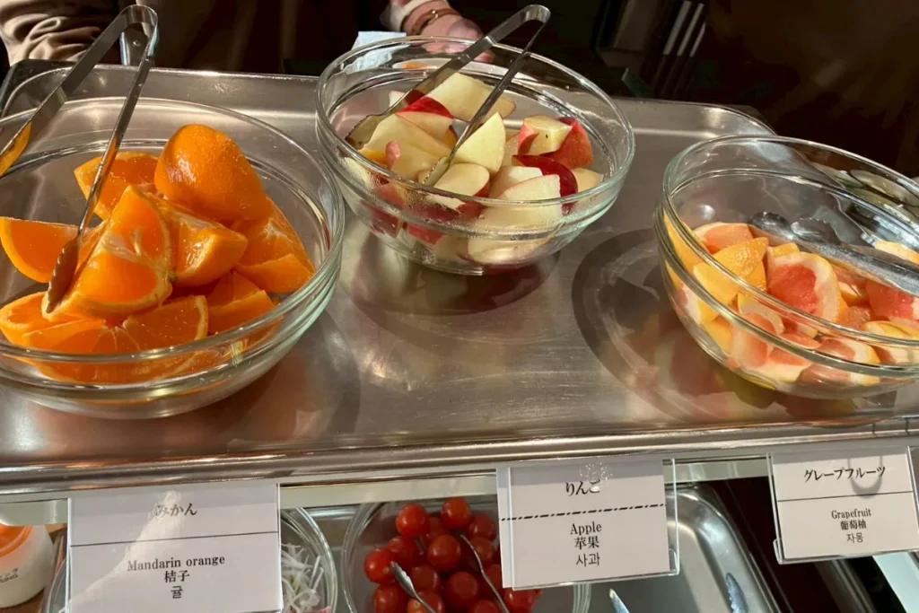 ドーミーインEXPRESS浅草の朝食バイキングで食べられるフルーツ