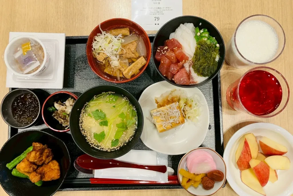 ドーミーイン水戸の朝食バイキングで食べたもの一覧