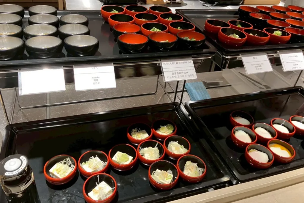 ドーミーイン水戸の朝食バイキングで食べられる小鉢
