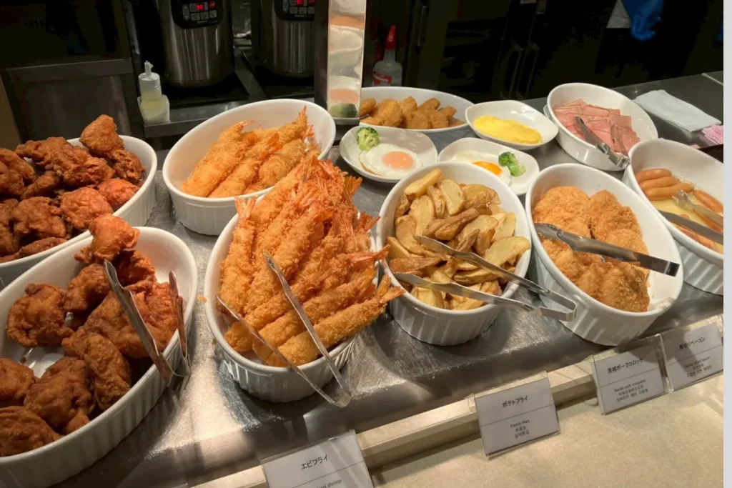 ドーミーイン水戸の朝食バイキングで食べられる揚げ物