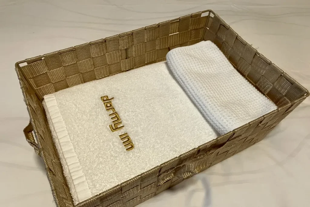 ドーミーイン水戸のお部屋にあったタオル