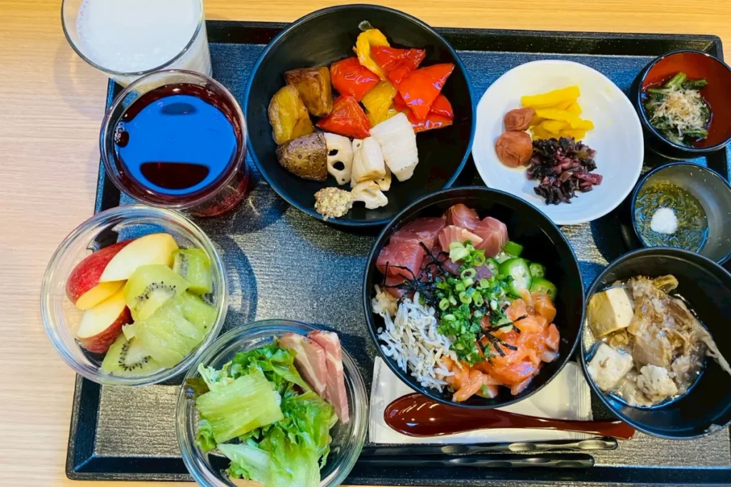 ドーミーインPREMIUM東京小伝馬町の朝食バイキングで食べたもの