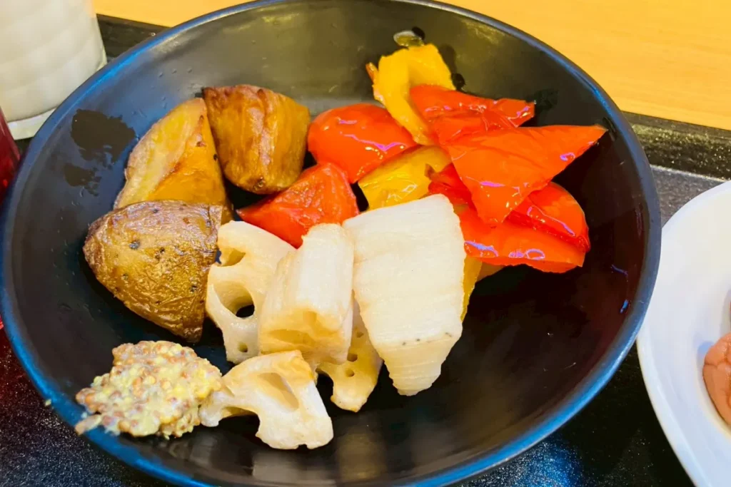 ドーミーインPREMIUM東京小伝馬町の季節野菜の炙り焼き