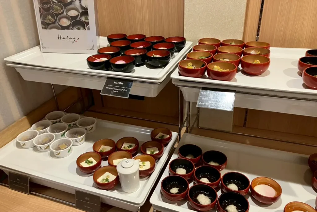 ドーミーイン上野・御徒町の朝食の小鉢