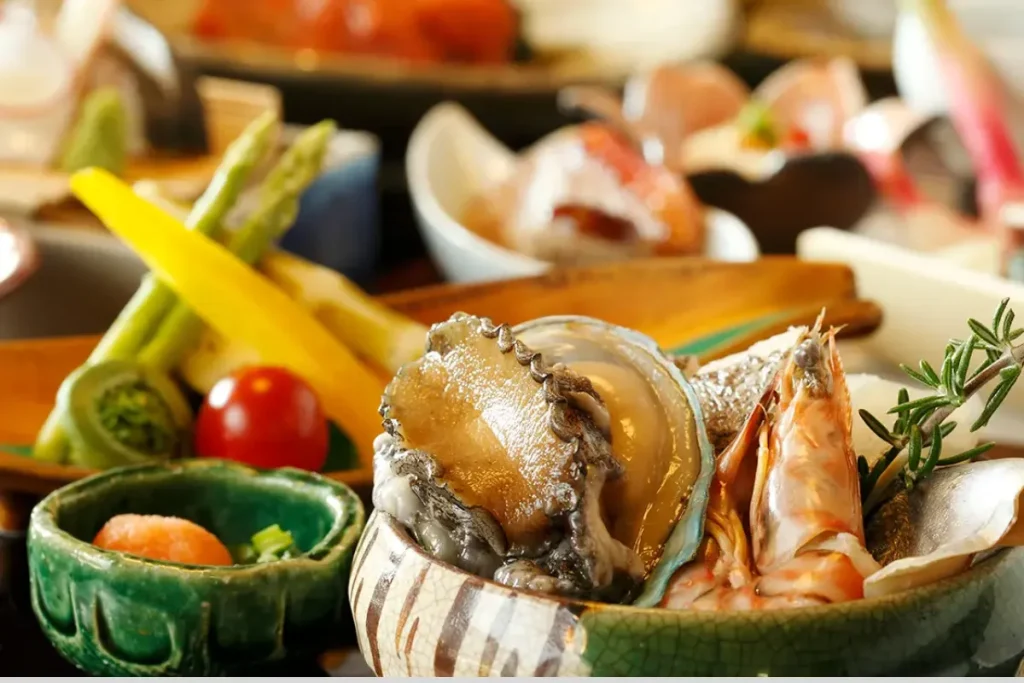 湯宿 季の庭の夕食の写真