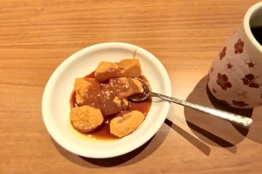 京都 梅小路 花伝抄の朝食バイキングで食べたわらび餅