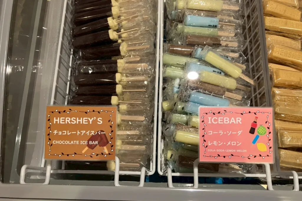 ドーミーインにある各種アイスキャンディ