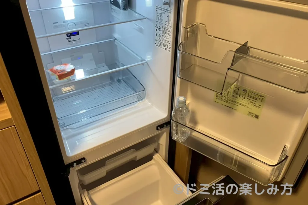 ドーミーイン四日市の「レジデンシャルシングルルーム」にあった冷蔵庫