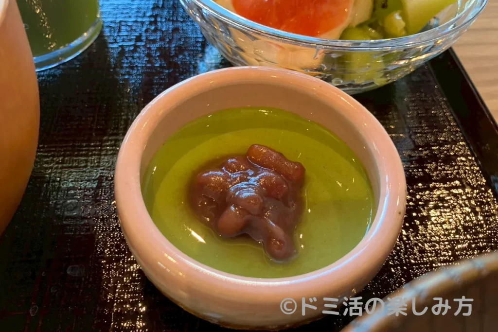 ドーミーイン四日市の朝食バイキングで食べたかぶせ茶プリン