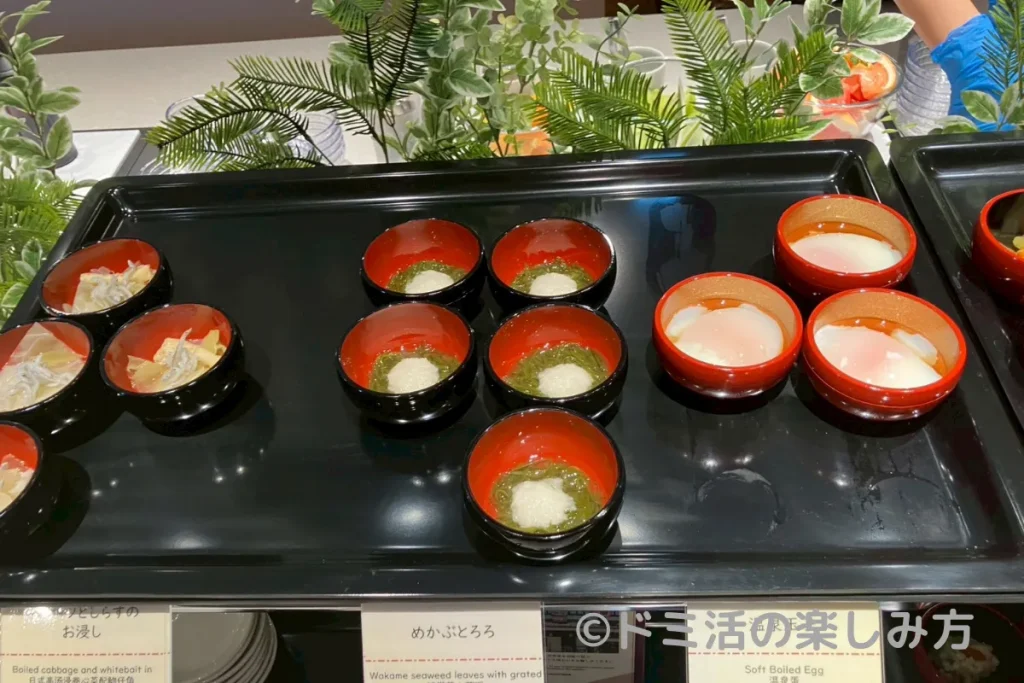 ドーミーイン四日市の朝食バイキングの小鉢