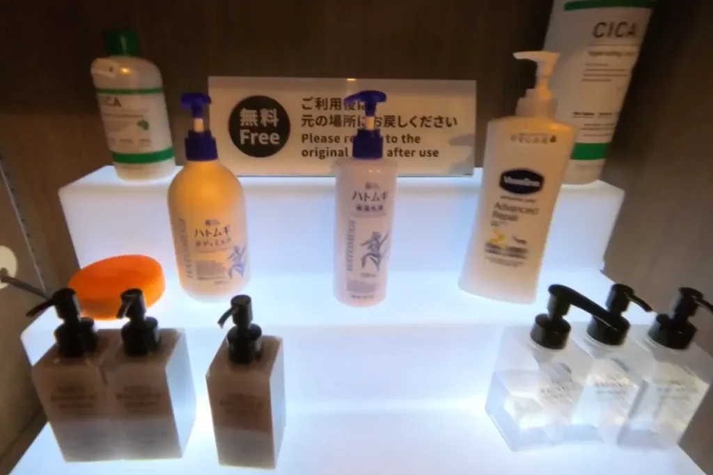 安心お宿のアメニティの画像