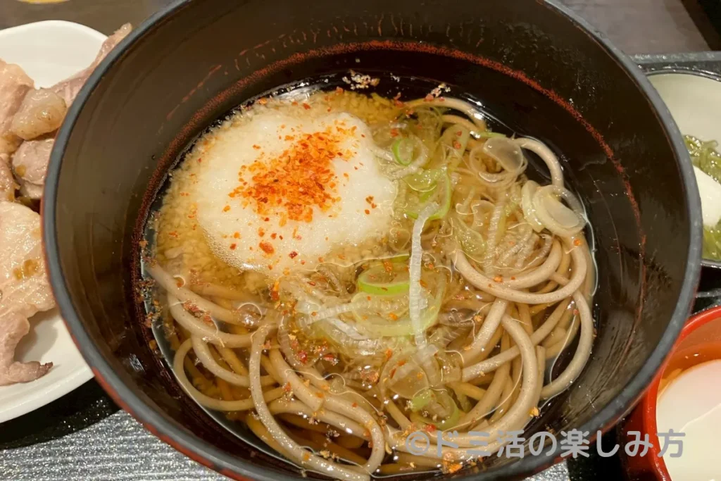 ドーミーイン長野の朝食で食べられる信州そば