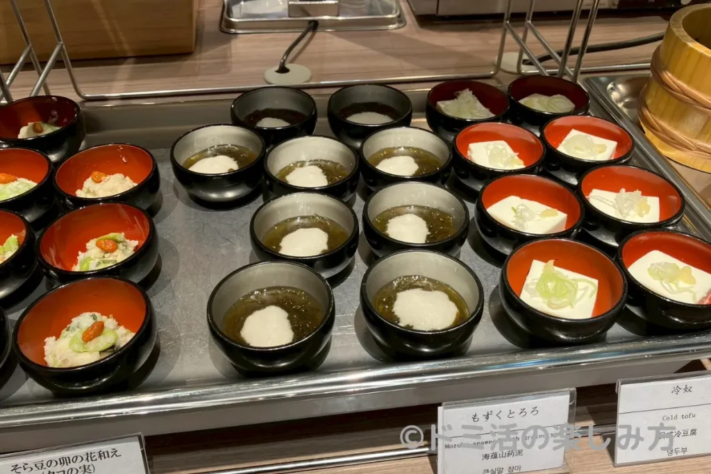 ドーミーイン長野の朝食で食べられる焼き物・煮物