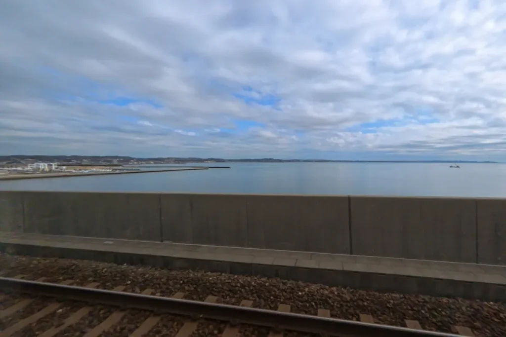ミュースカイから見た海の景色