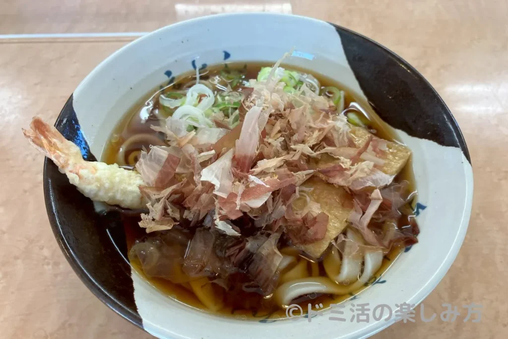 名代きしめん「住よし」で食べたきしめんの画像