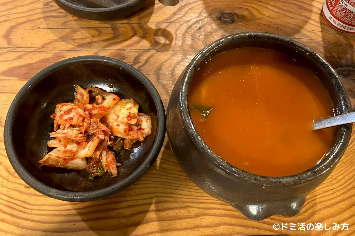 仁寺洞スジェビで食べたピリ辛スジェビ