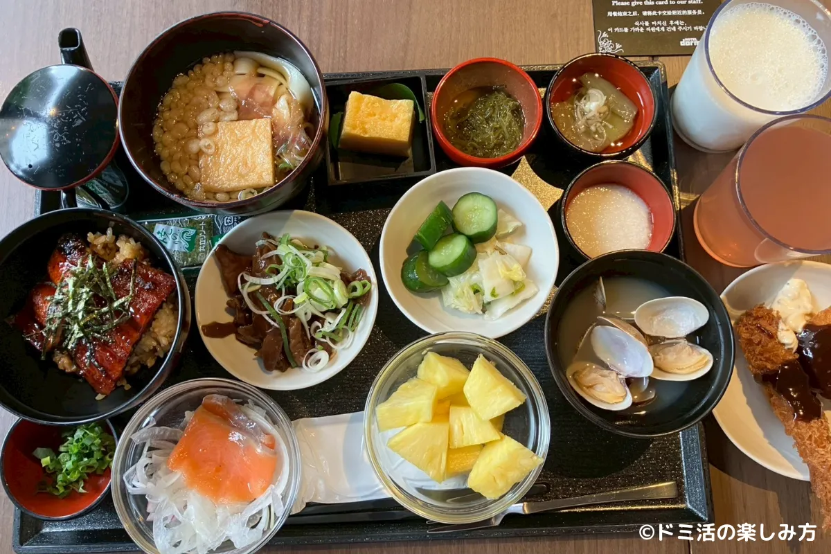 ドーミーインPRMIUM名古屋栄の朝食で食べた料理