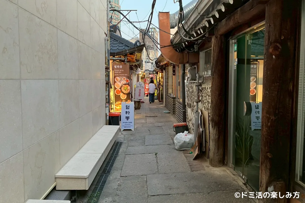 仁寺洞の路地の写真