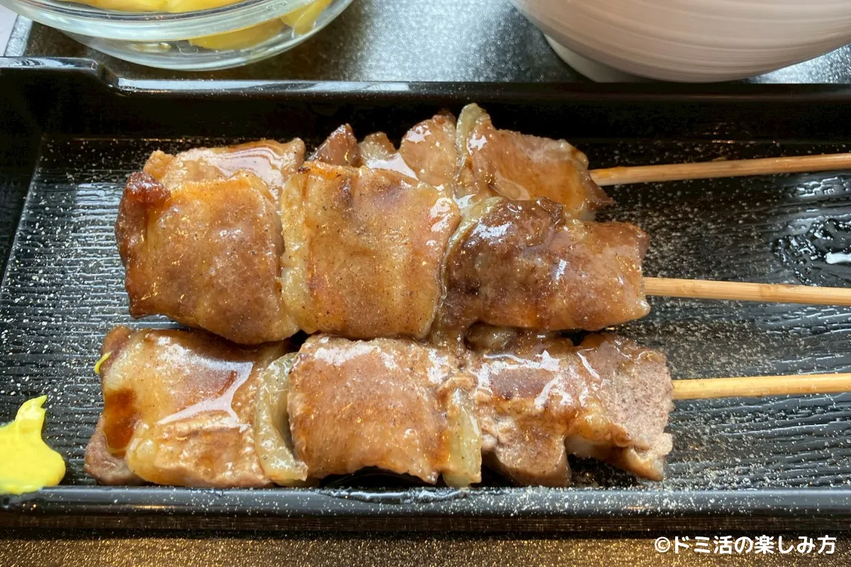 ドーミーイン東室蘭の朝食で食べた室蘭やきとり