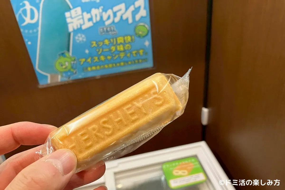 ドーミーイン東室蘭の湯上がりアイスの写真